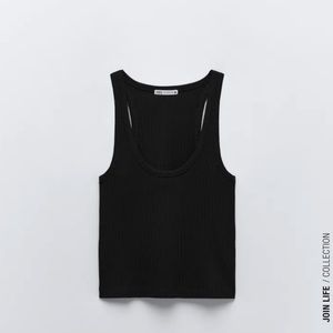 ✨NWT✨ Zara Ribbed Racer-Back T